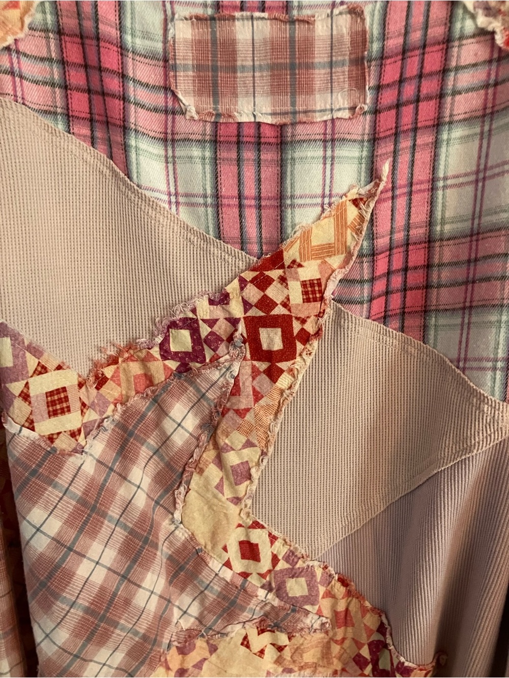 Oli & Hali Oversized Mixed Fabric Star Patched Top in Pink
NWOT - Picture 6 of 10